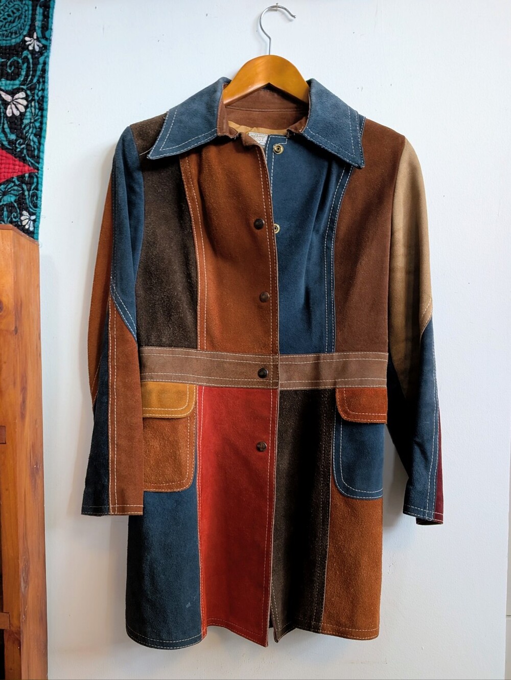 Vintage Collectors Gassy Jack Suede Patchwork Jacket XS